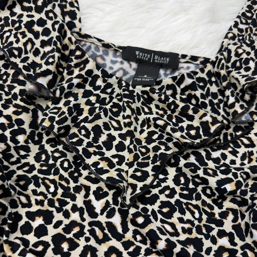 Leopard Print Ruffle Tank - Picture 3 of 4